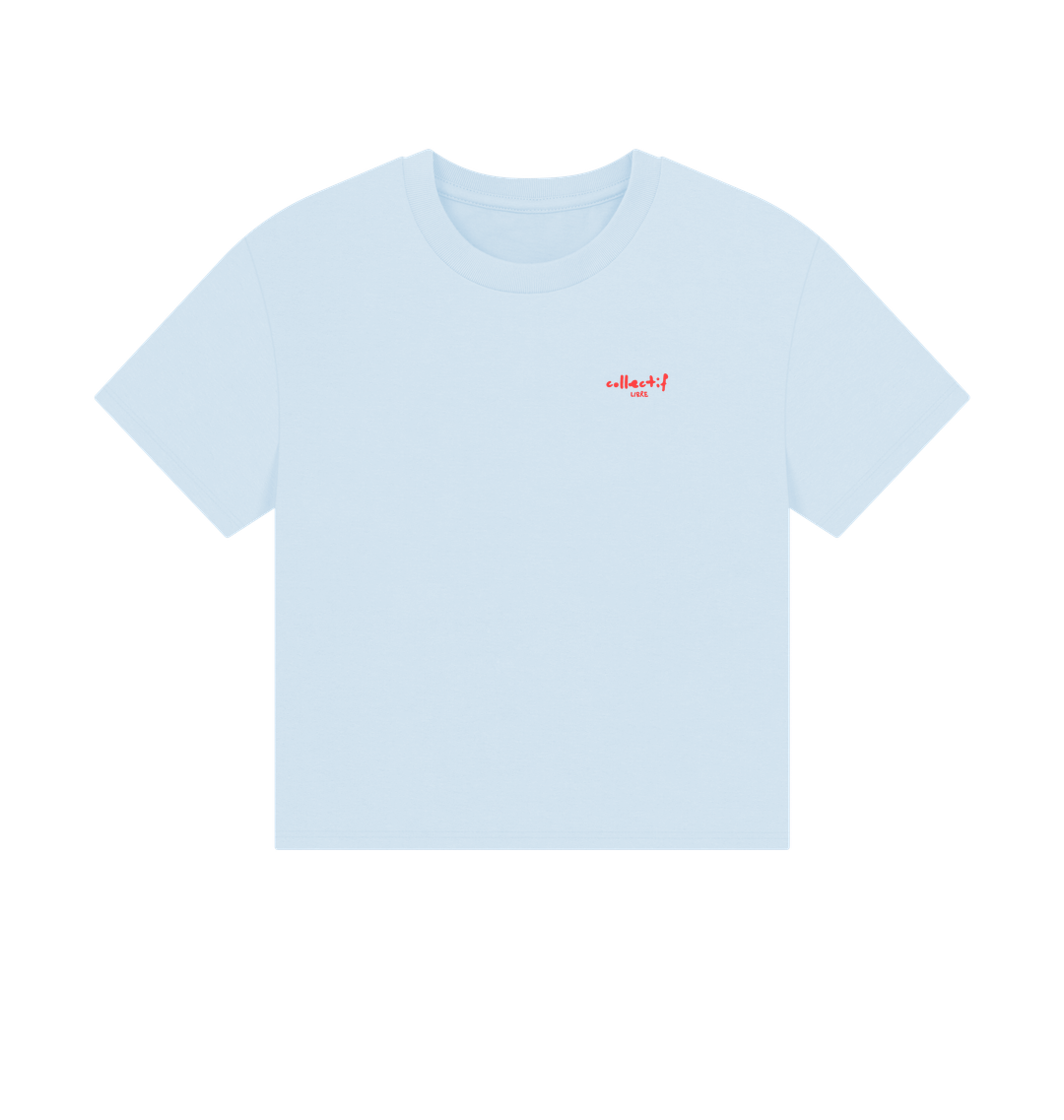 Sky Blue Printed T-shirt
