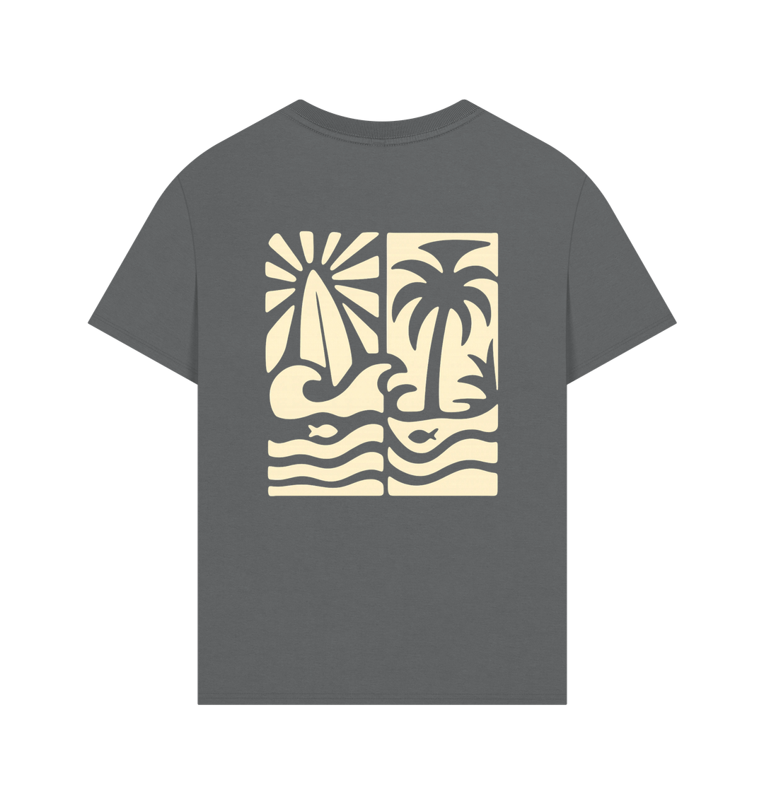 Slate Grey Printed T-shirt