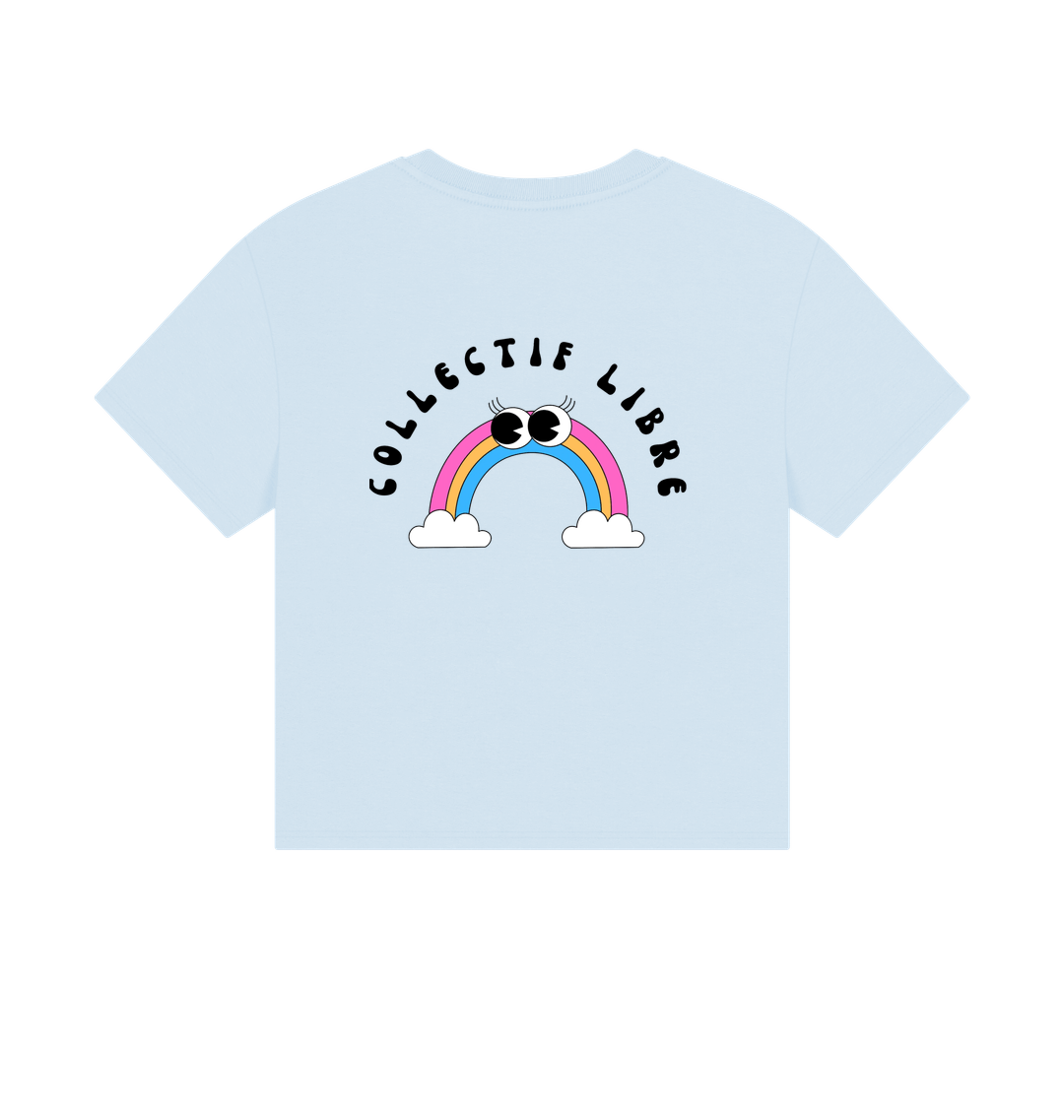 Sky Blue Printed T-shirt
