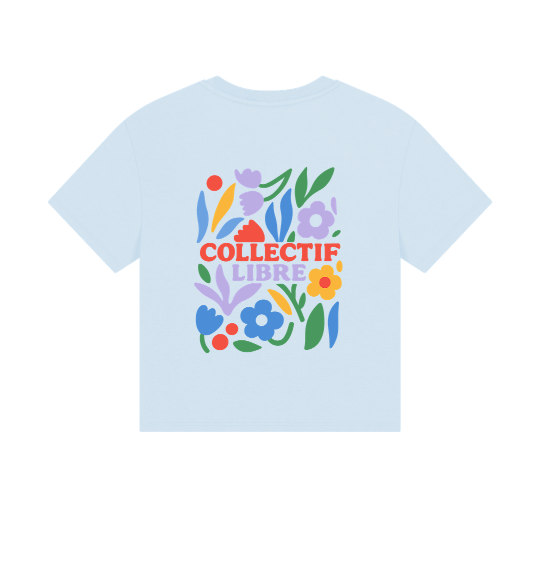 Sky Blue Printed T-shirt Back