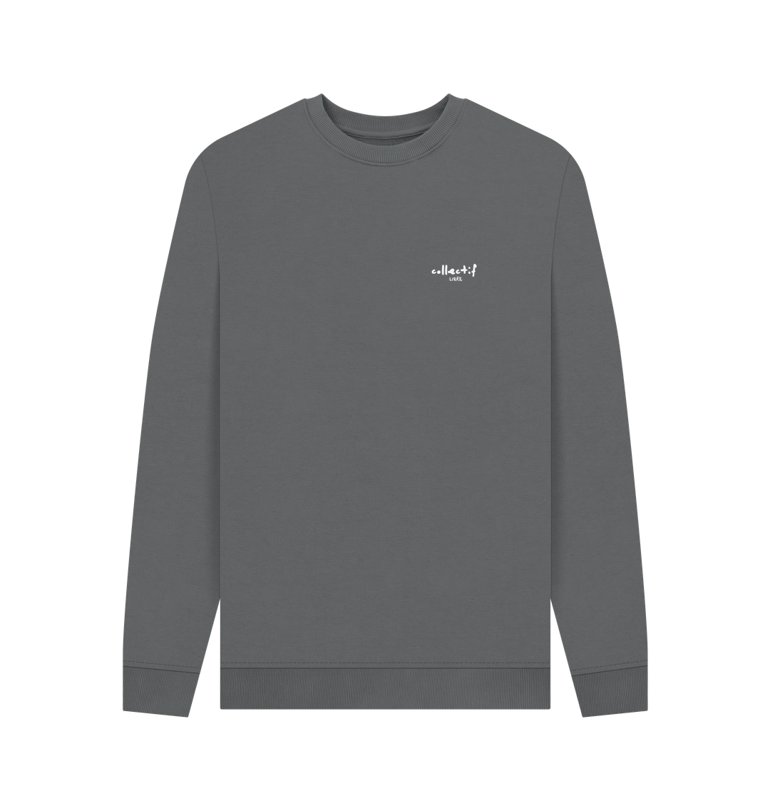 Slate Grey Printed Sweater