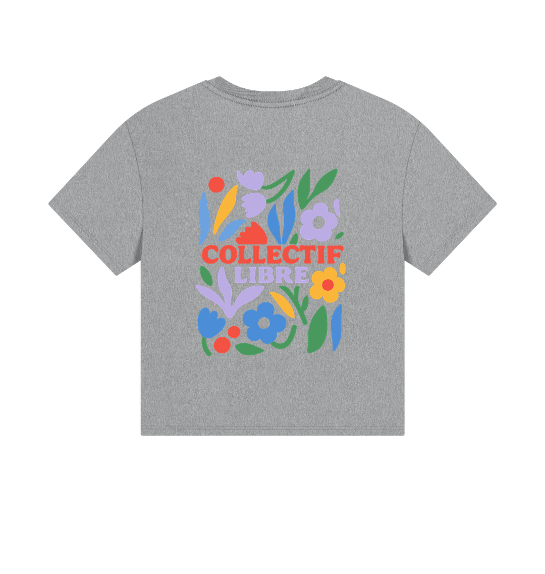 Athletic Grey Printed T-shirt Back