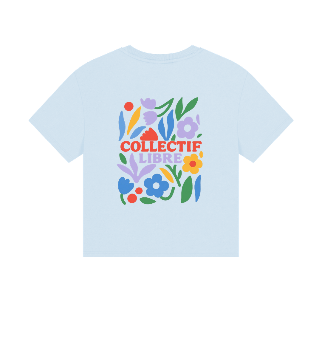 Sky Blue Printed T-shirt