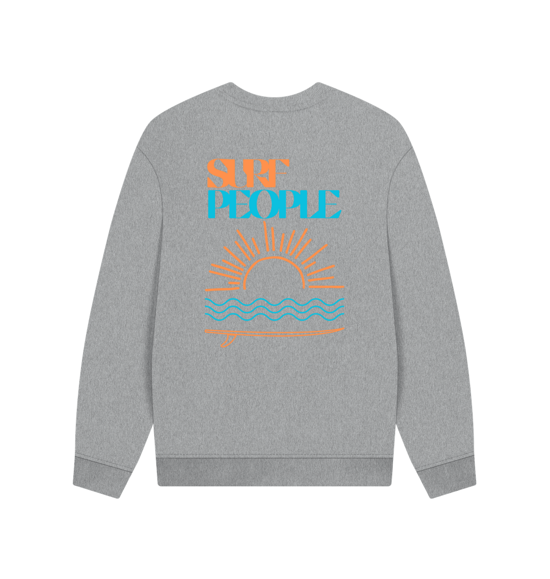 Athletic Grey Printed Sweater