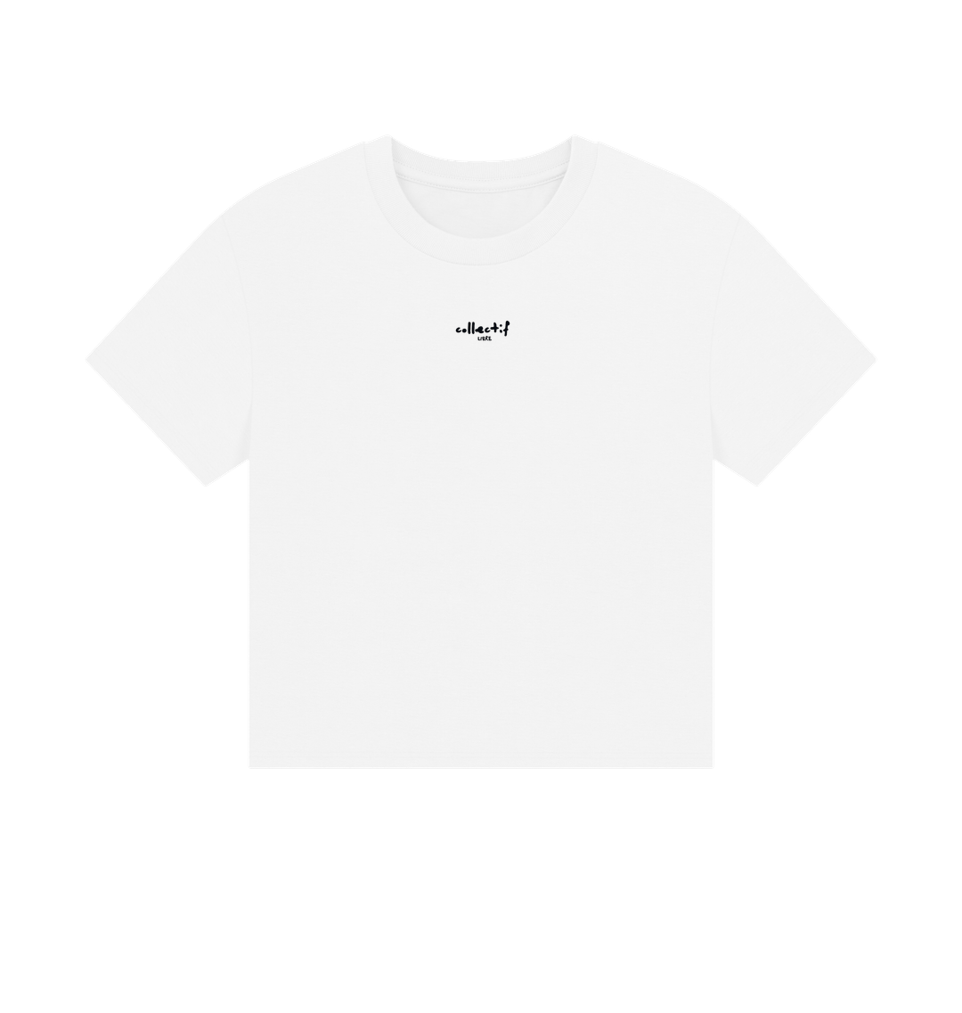 White Printed T-shirt Front