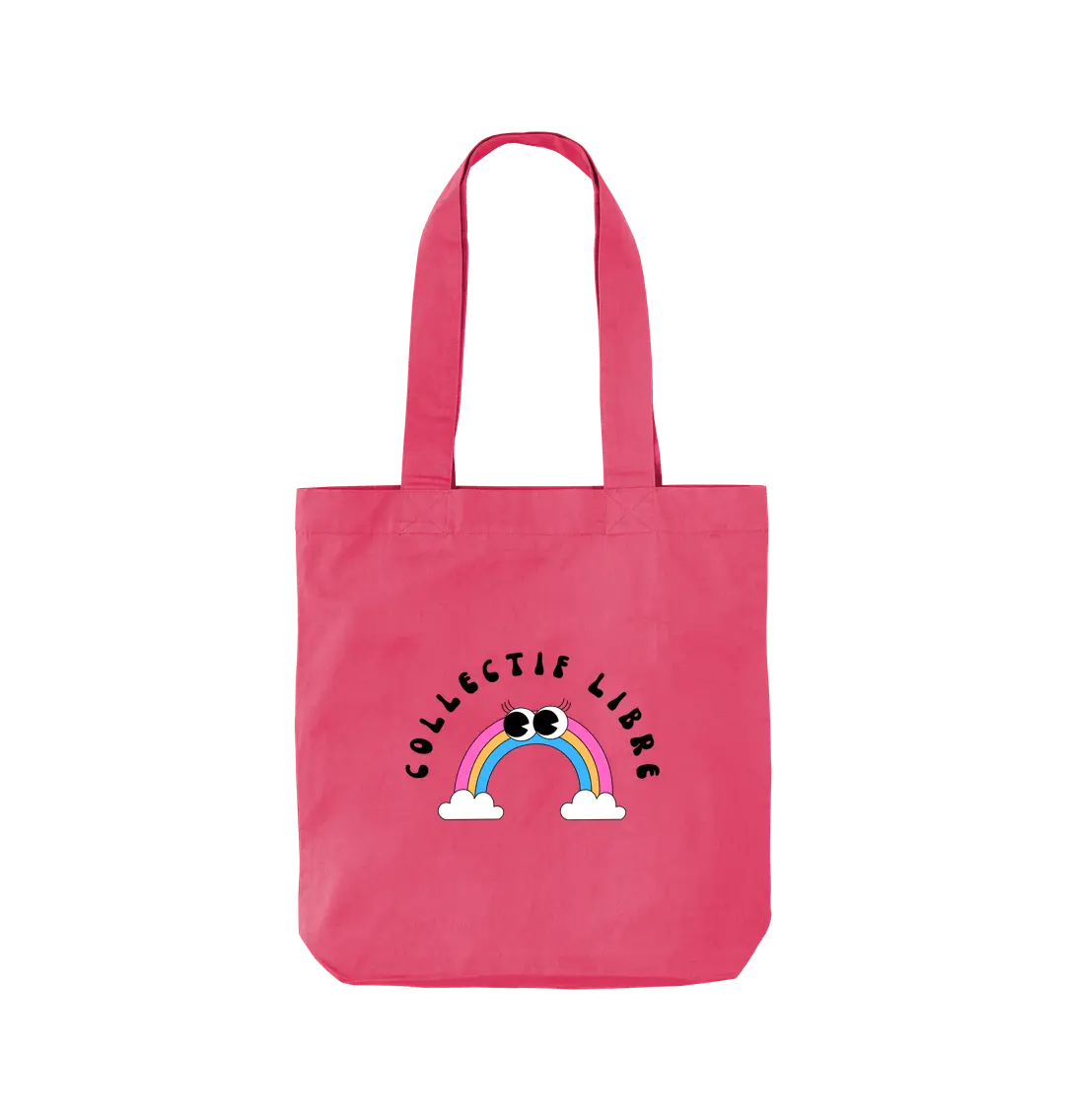 Raspberry Pink Printed Bag