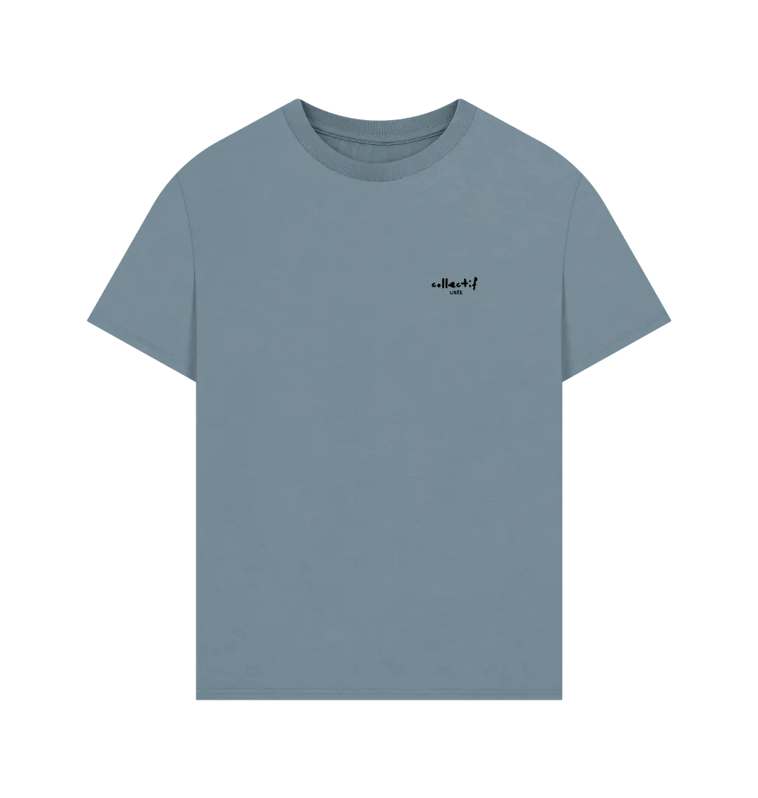 Stone Blue Printed T-shirt