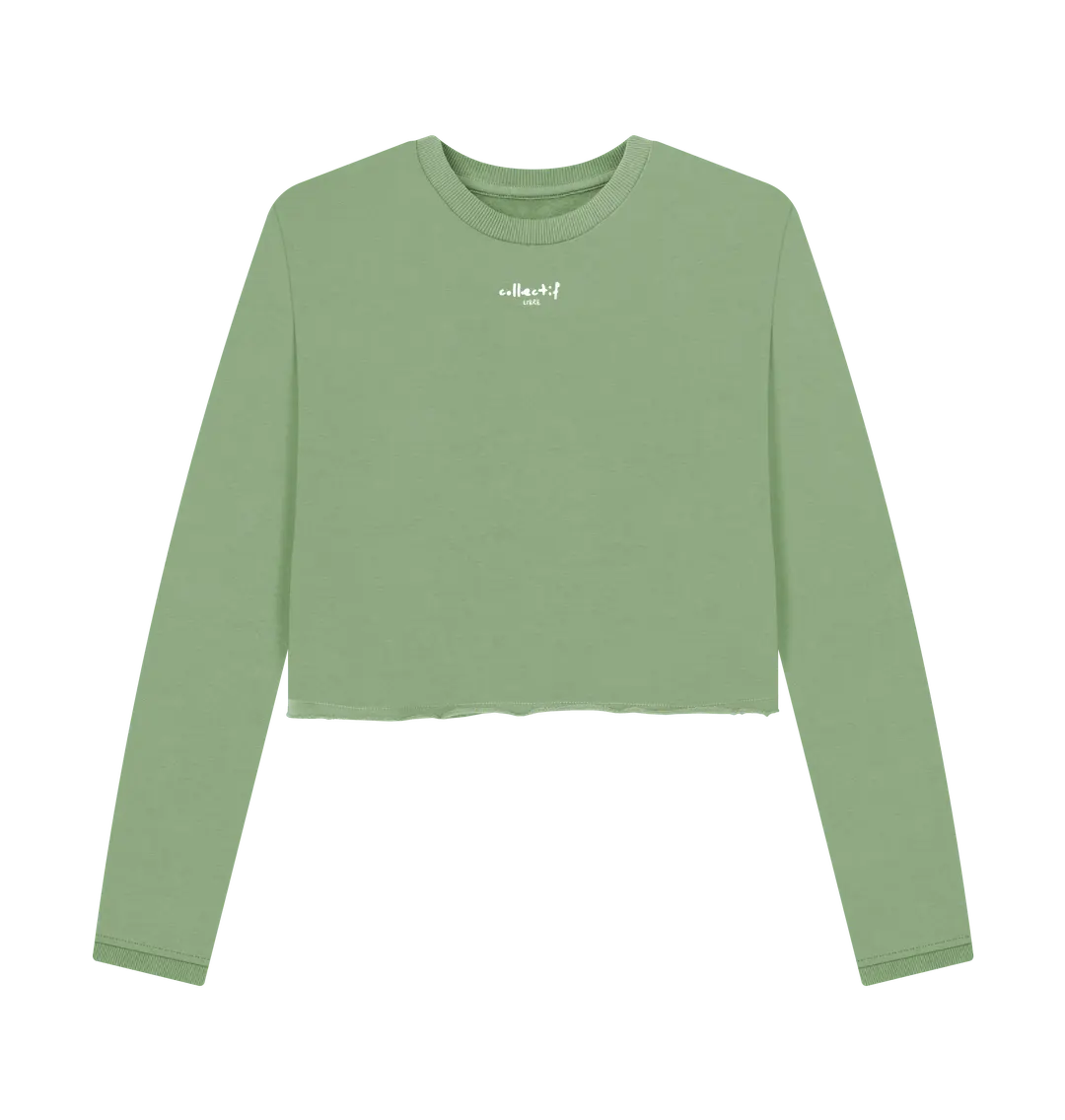 Sage Printed Boxy Jumpers