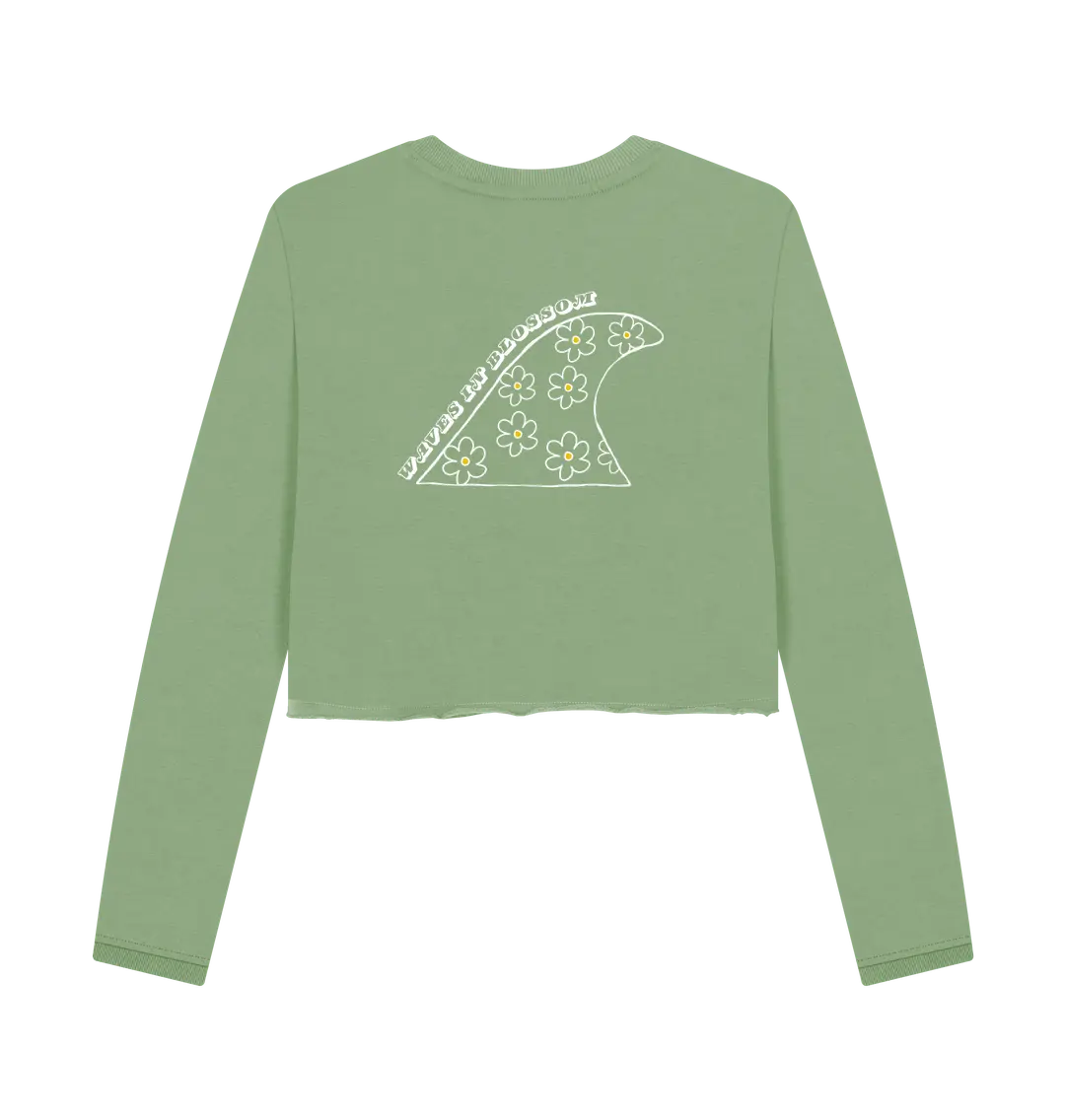 Sage Printed Boxy Jumpers