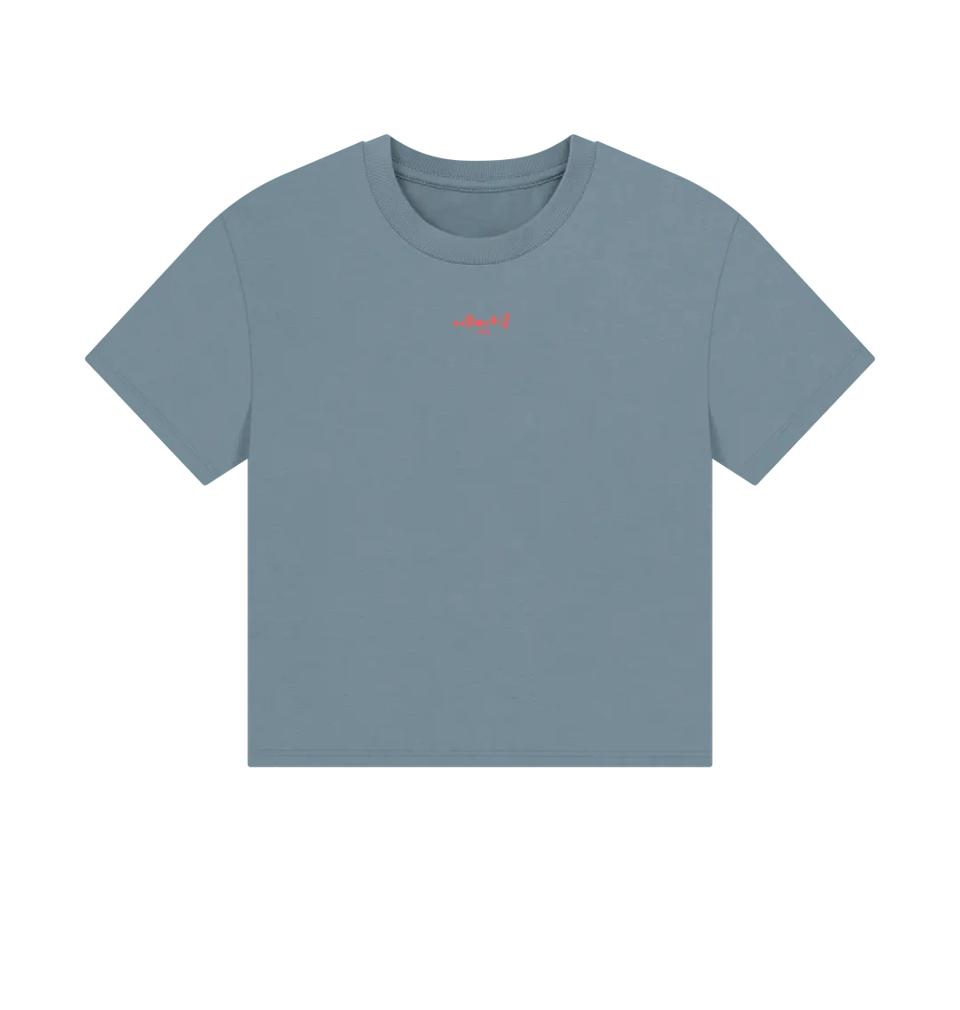 Stone Blue Printed T-shirt