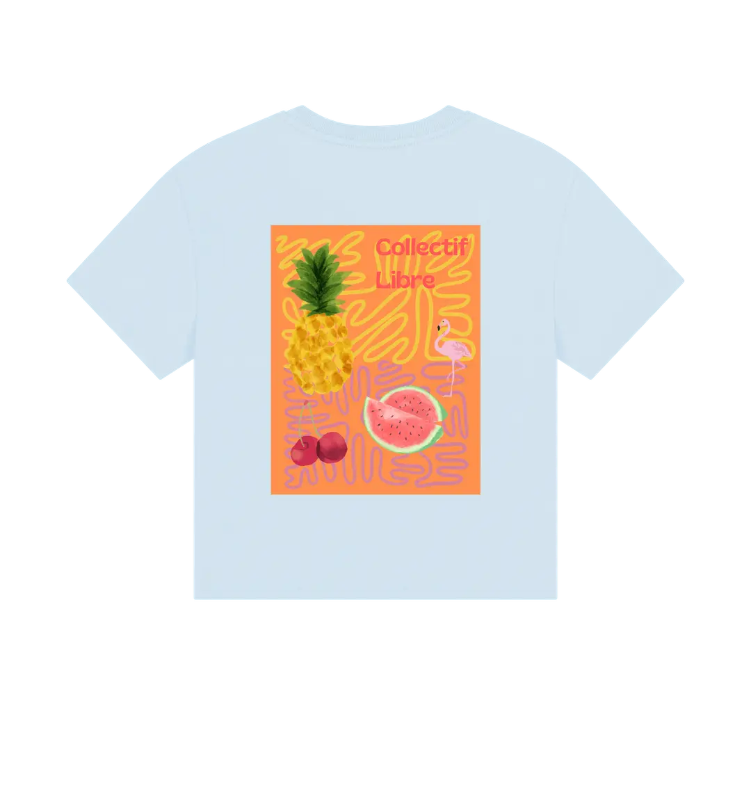 Sky Blue Printed T-shirt