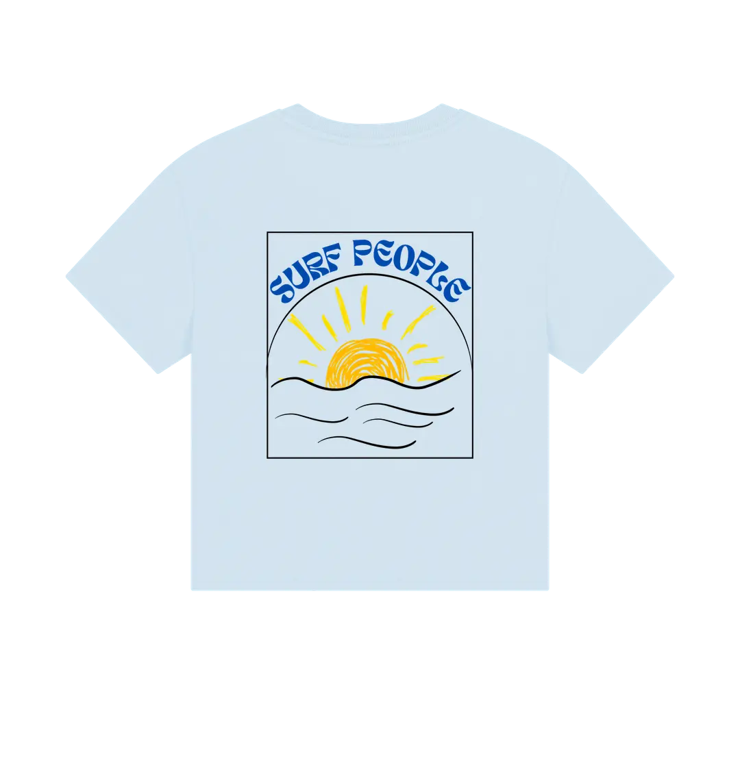 Sky Blue Printed T-shirt