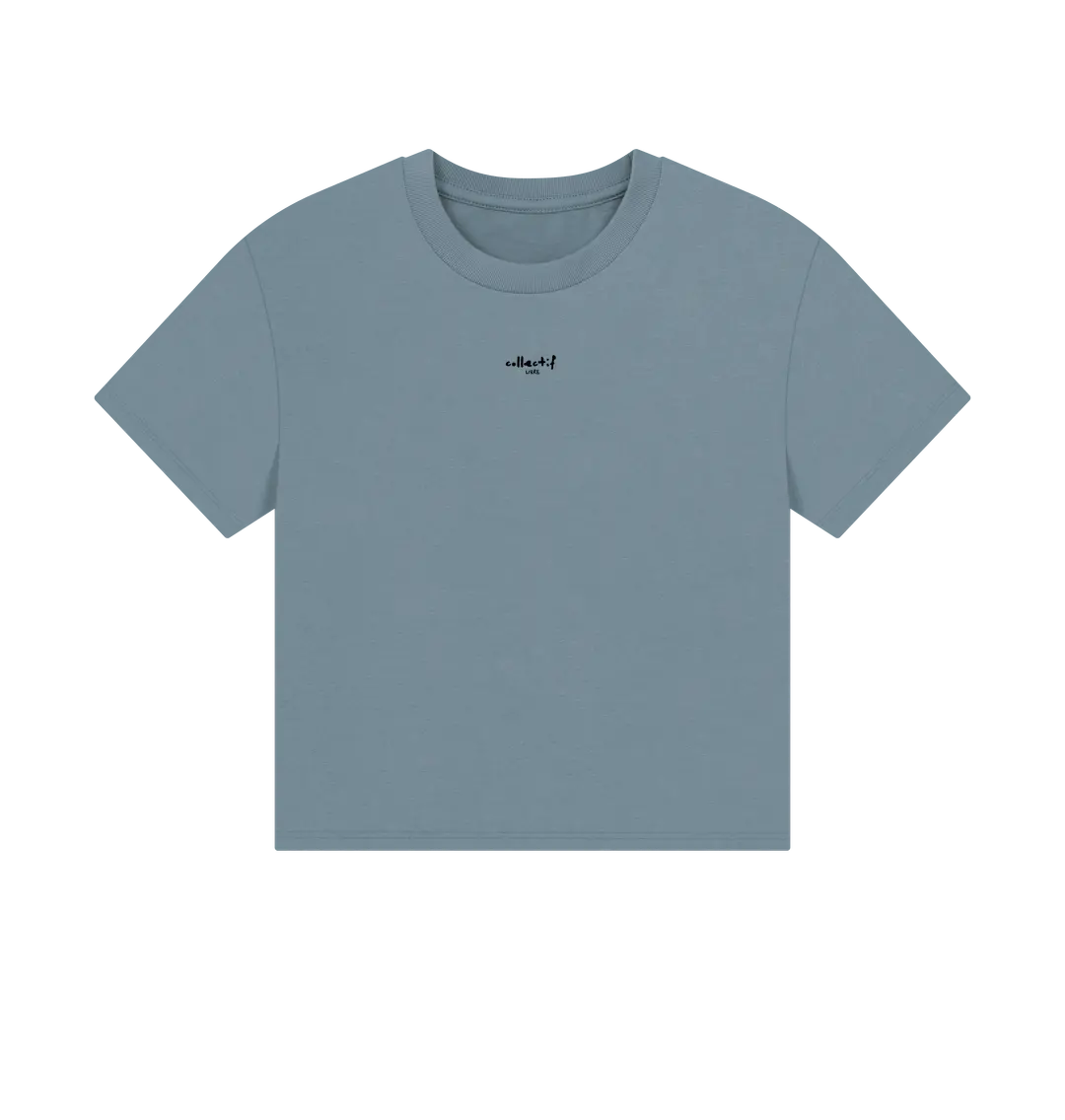Stone Blue Printed T-shirt