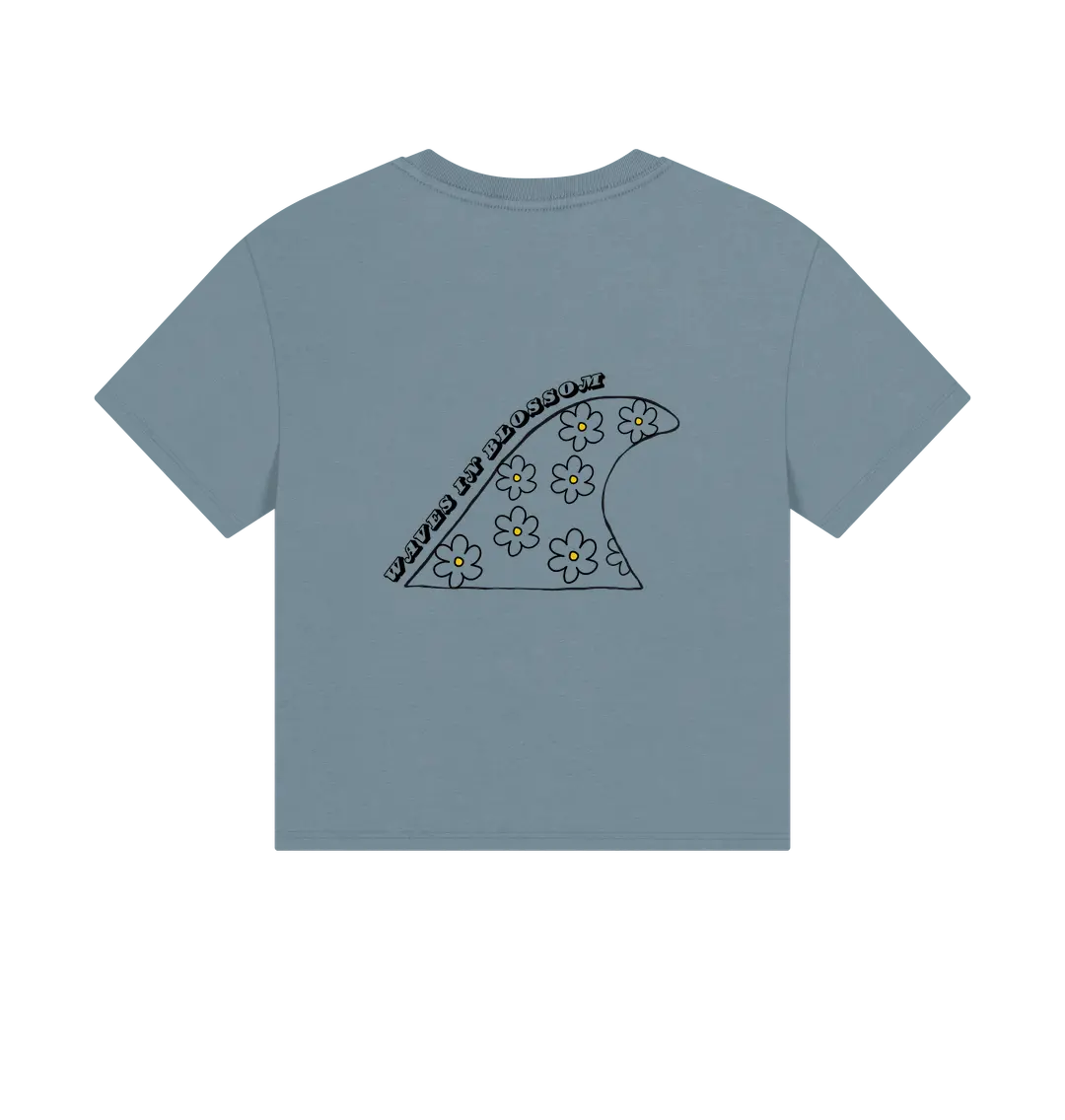 Stone Blue Printed T-shirt