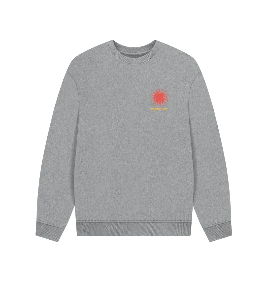 Athletic Grey Printed Sweater