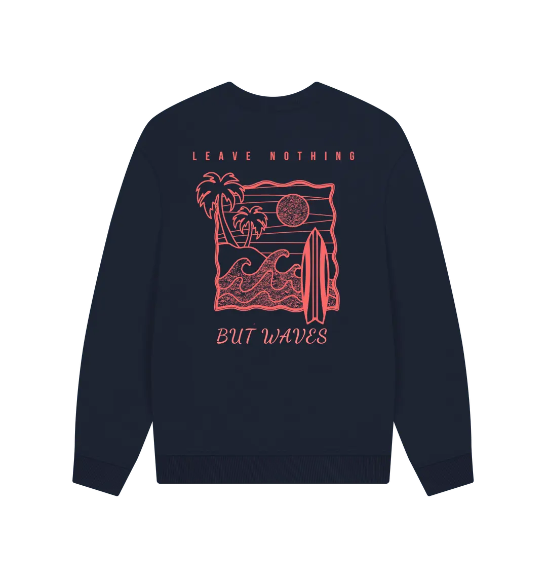 Navy Blue Printed Sweater