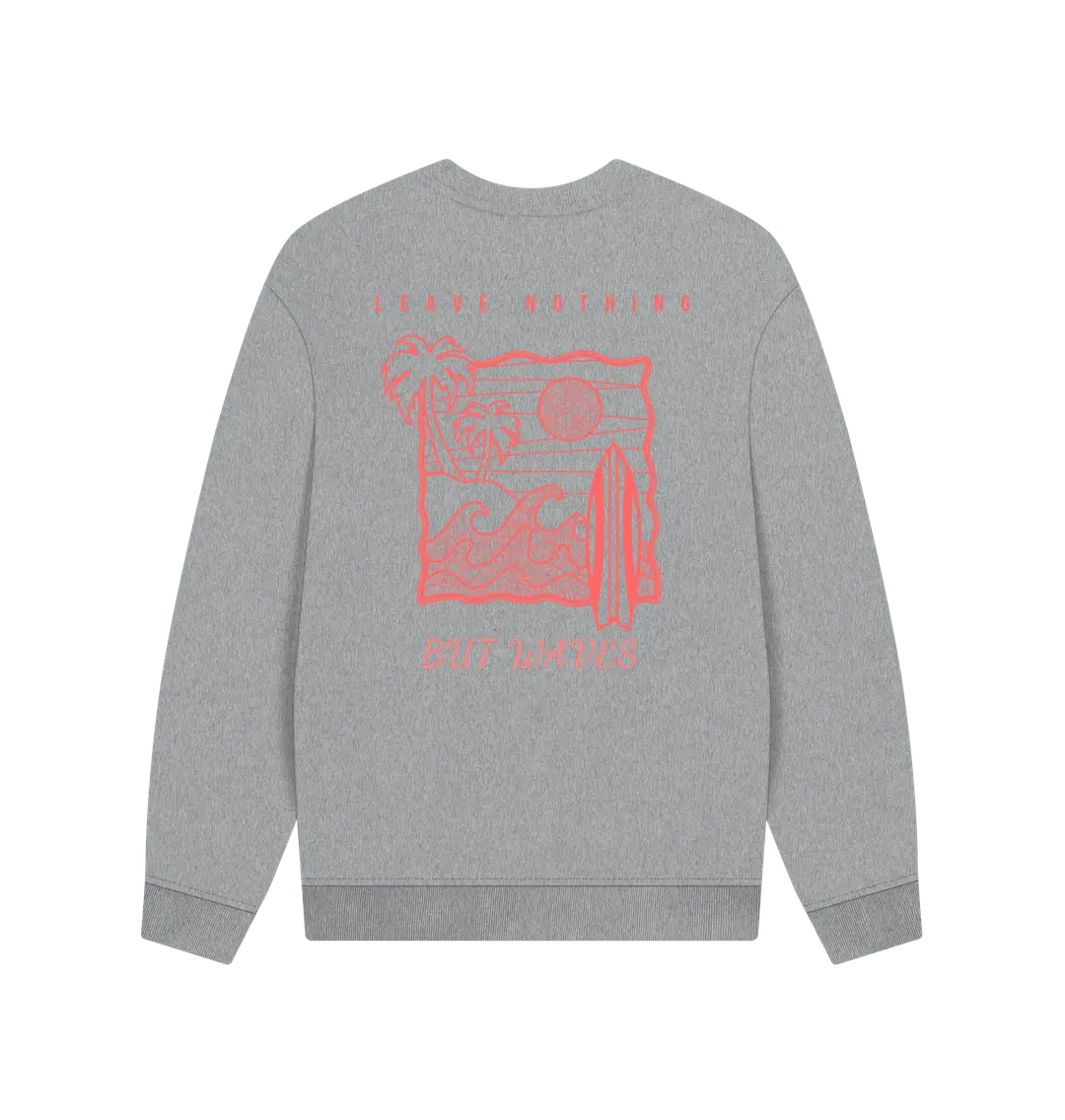 Athletic Grey Printed Sweater