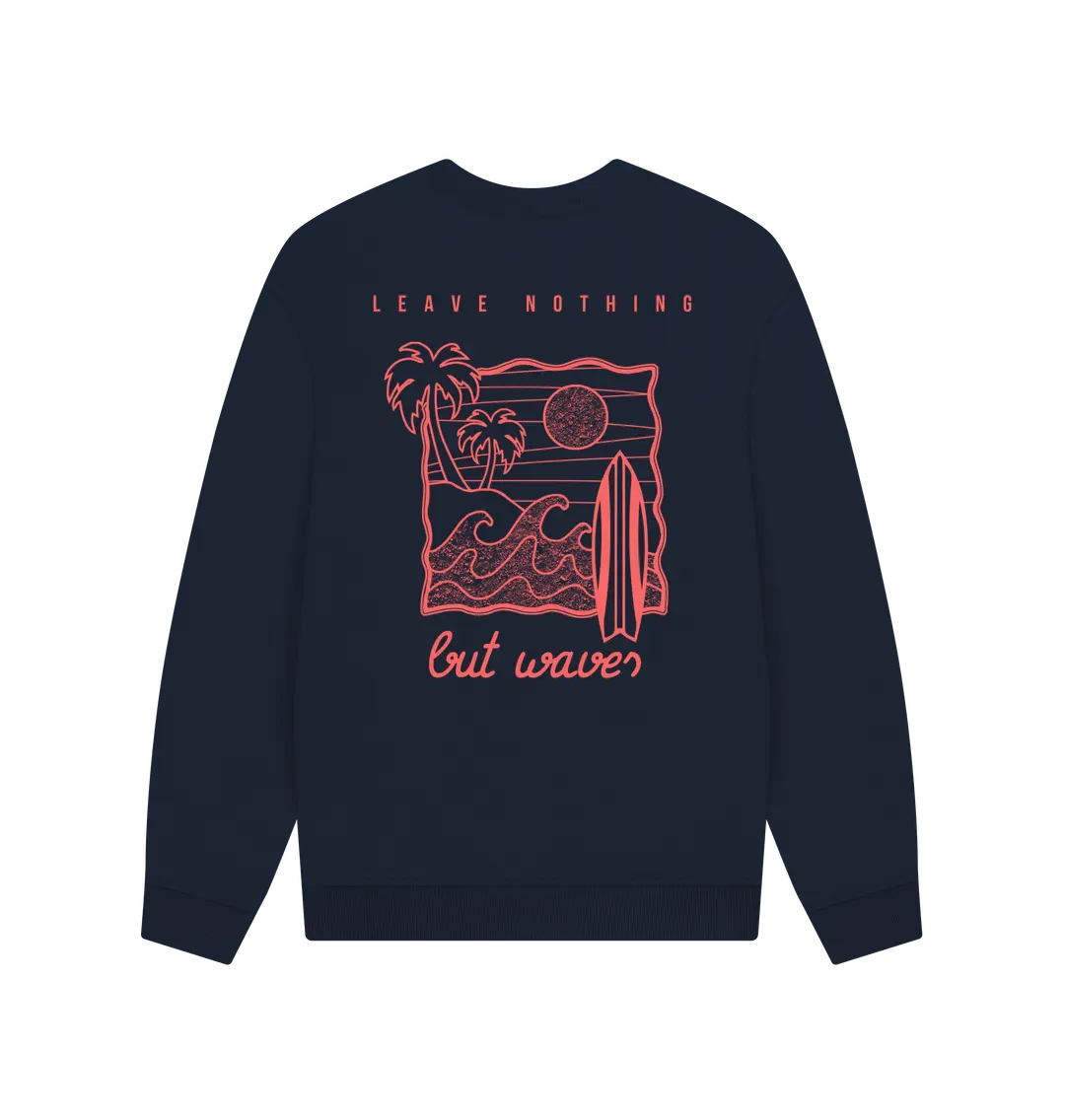 Navy Blue Printed Sweater