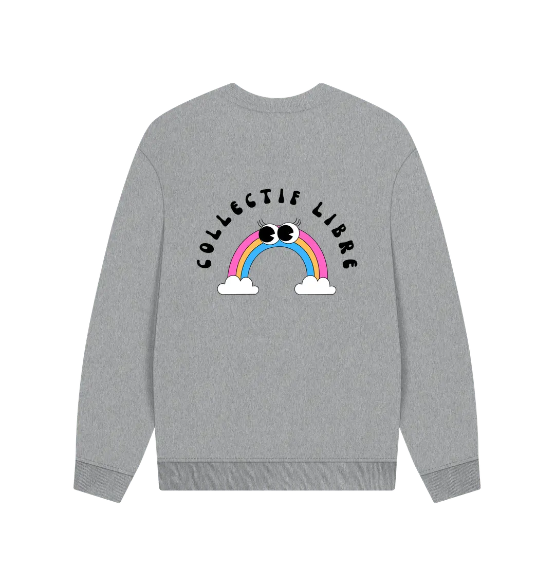 Athletic Grey Printed Sweater