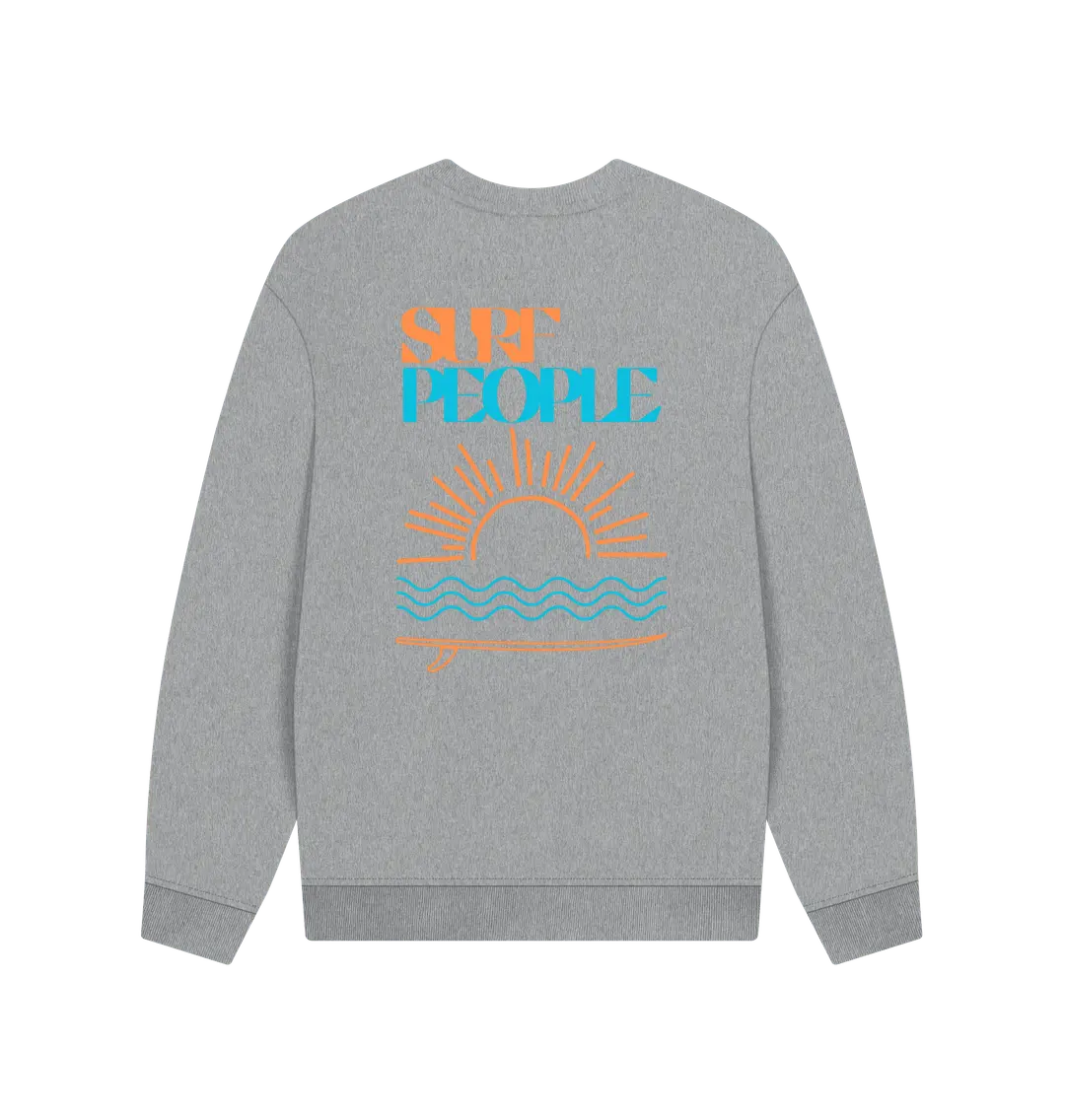 Athletic Grey Printed Sweater