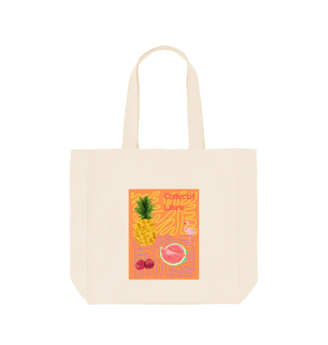 Natural Printed Bag