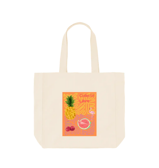 Natural Printed Bag
