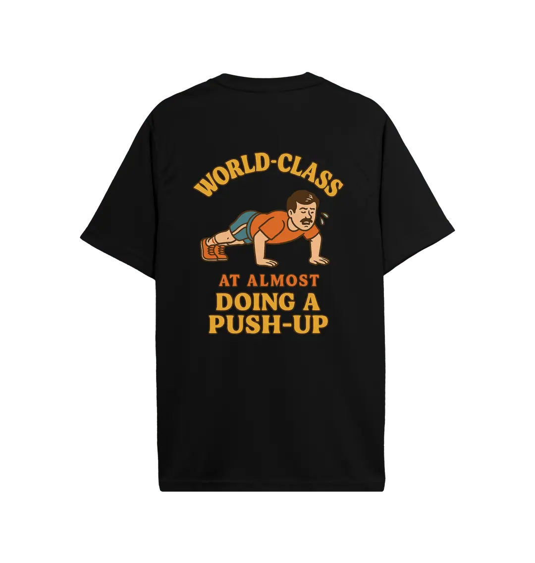 Jet Black Printed T-shirt