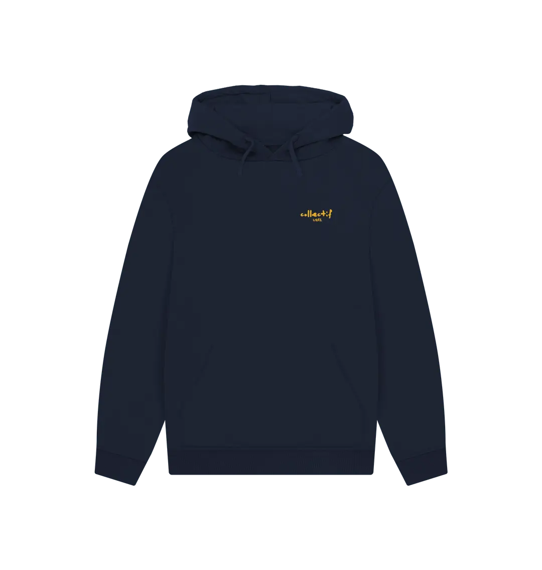 Navy Printed Hoody