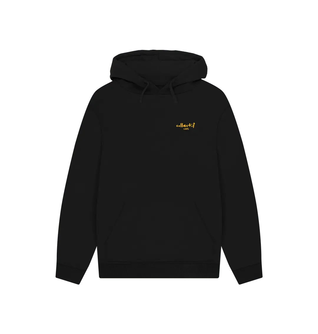 Black Printed Hoody