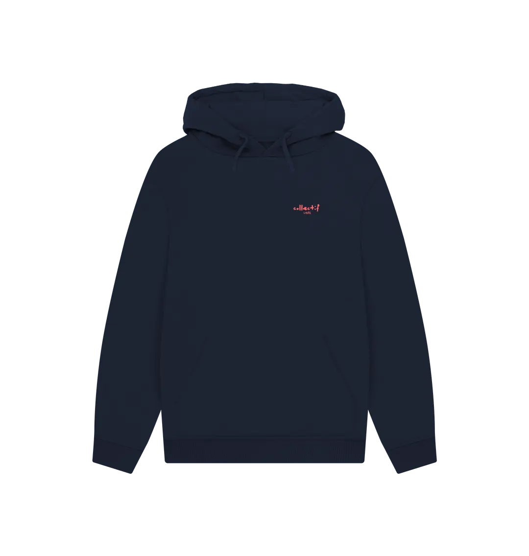 Navy Printed Hoody