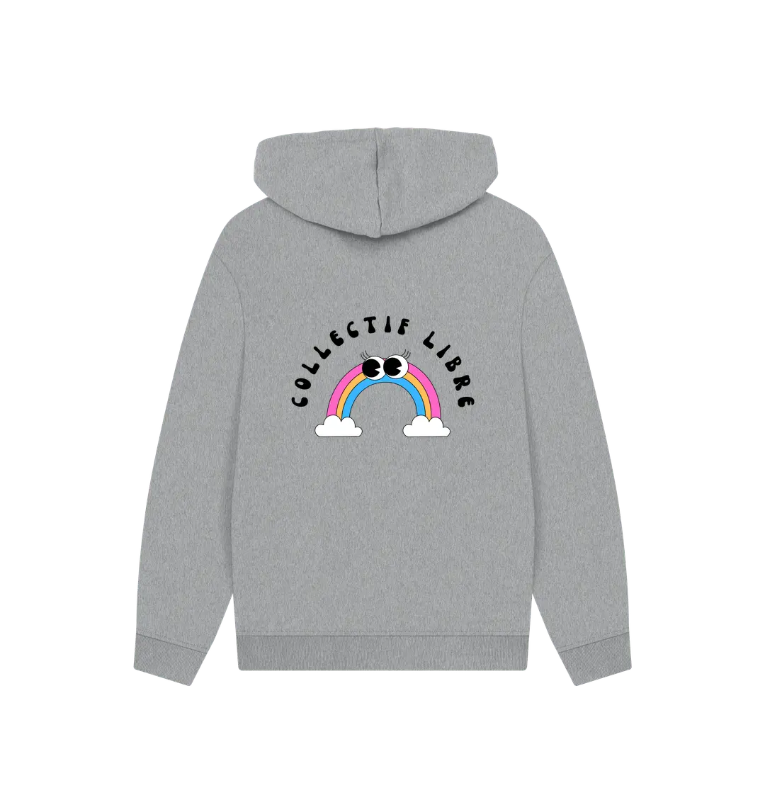 Athletic Grey Printed Hoody