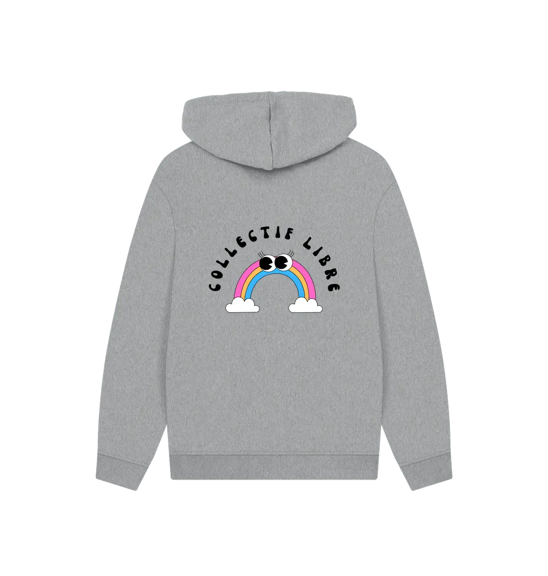 Athletic Grey Printed Hoody