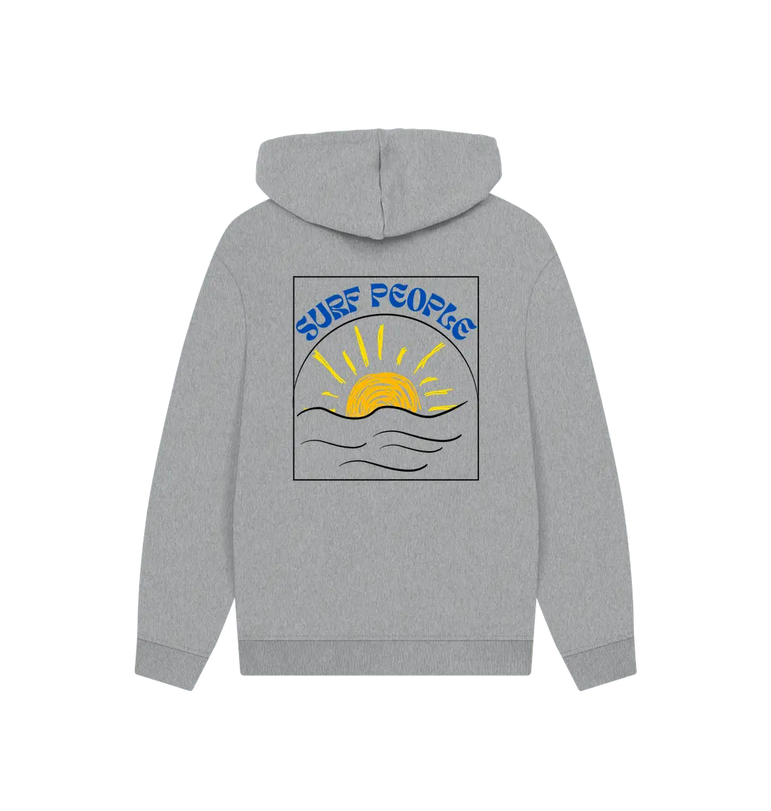 Athletic Grey Printed Hoody