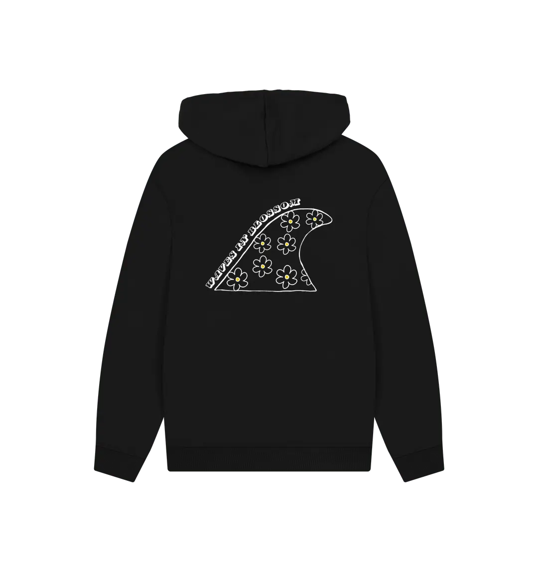 Black Printed Hoody
