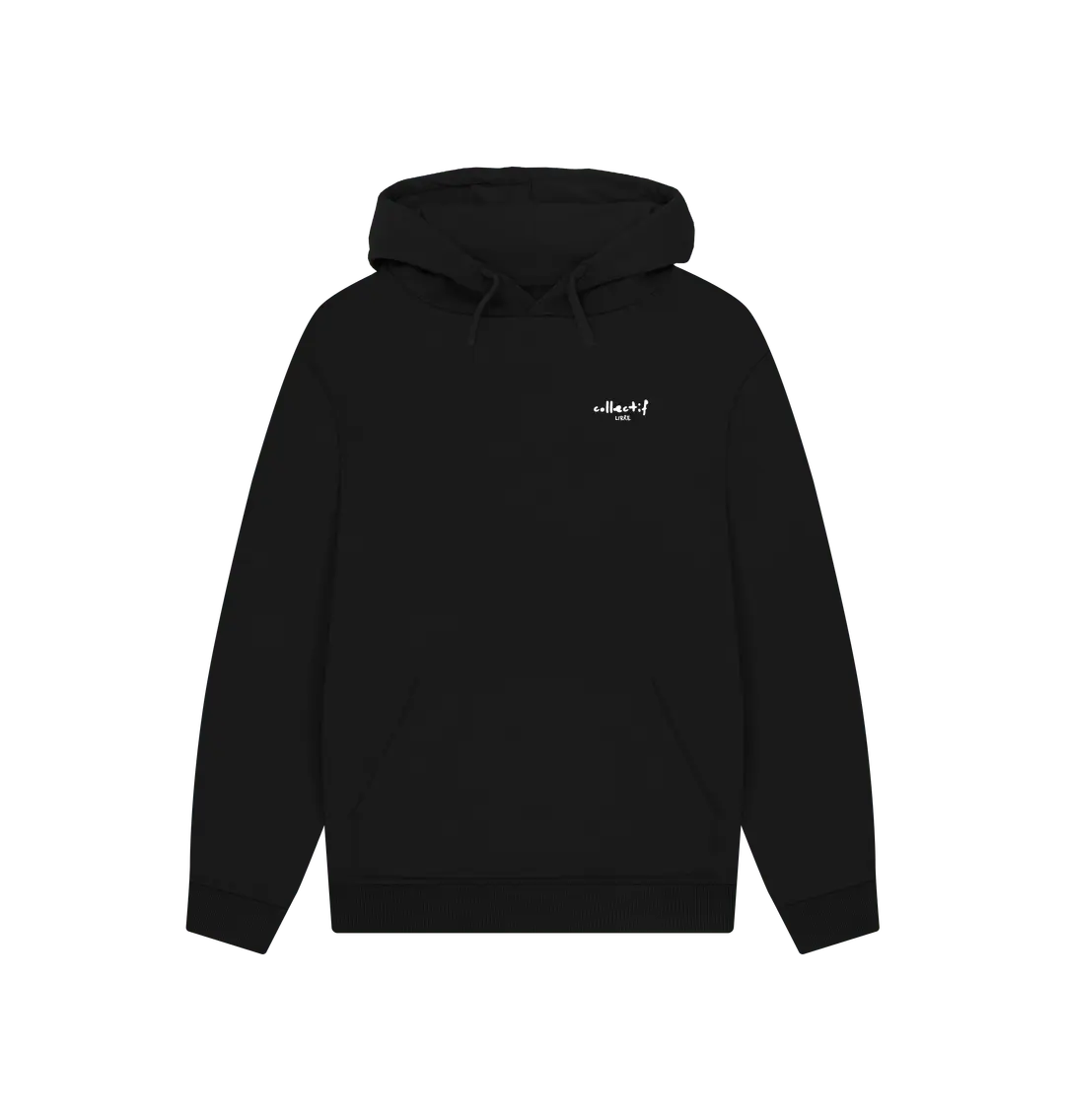 Black Printed Hoody