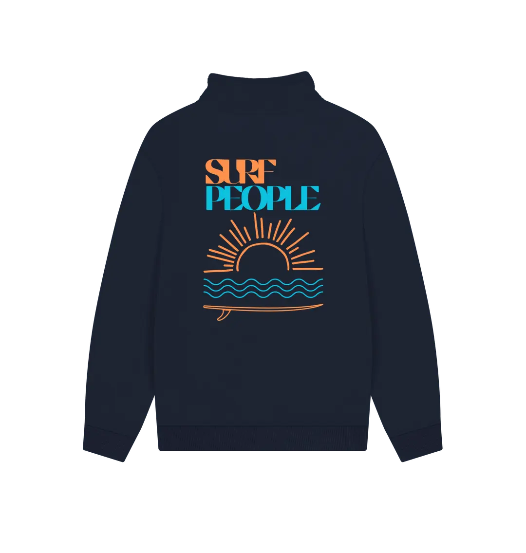 Navy Printed Sweater