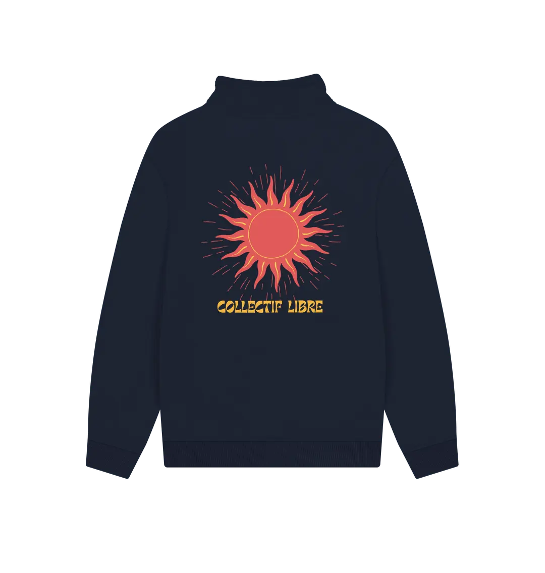 Navy Printed Sweater