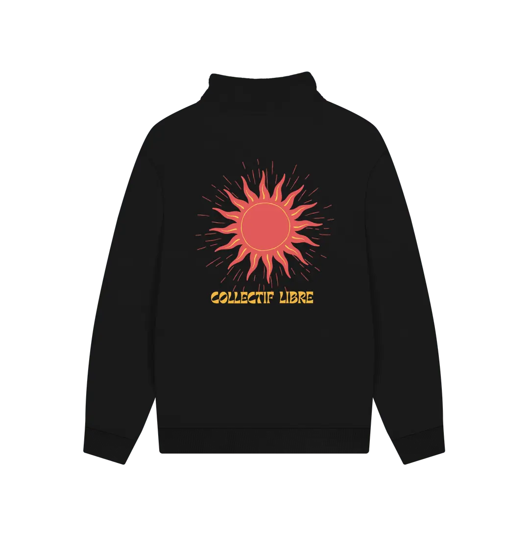 Black Printed Sweater