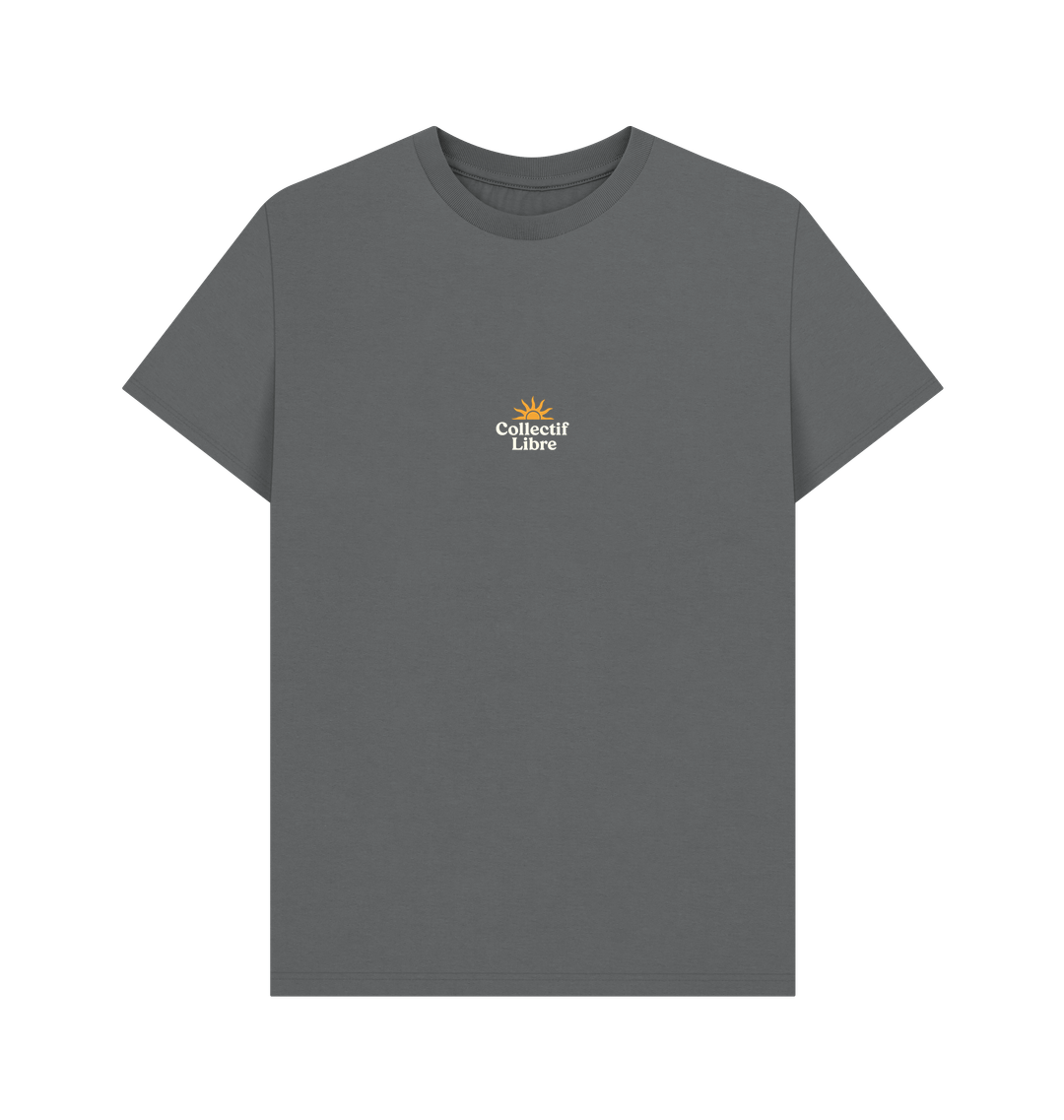 Slate Grey Printed T-shirt