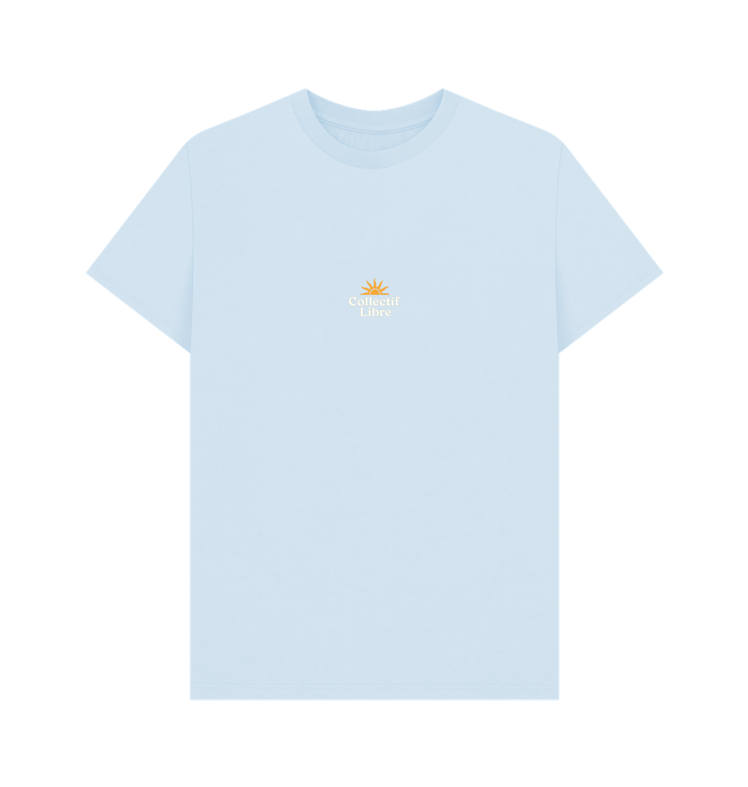 Sky Blue Printed T-shirt