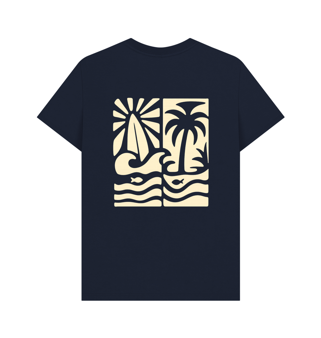 Navy Blue Printed T-shirt