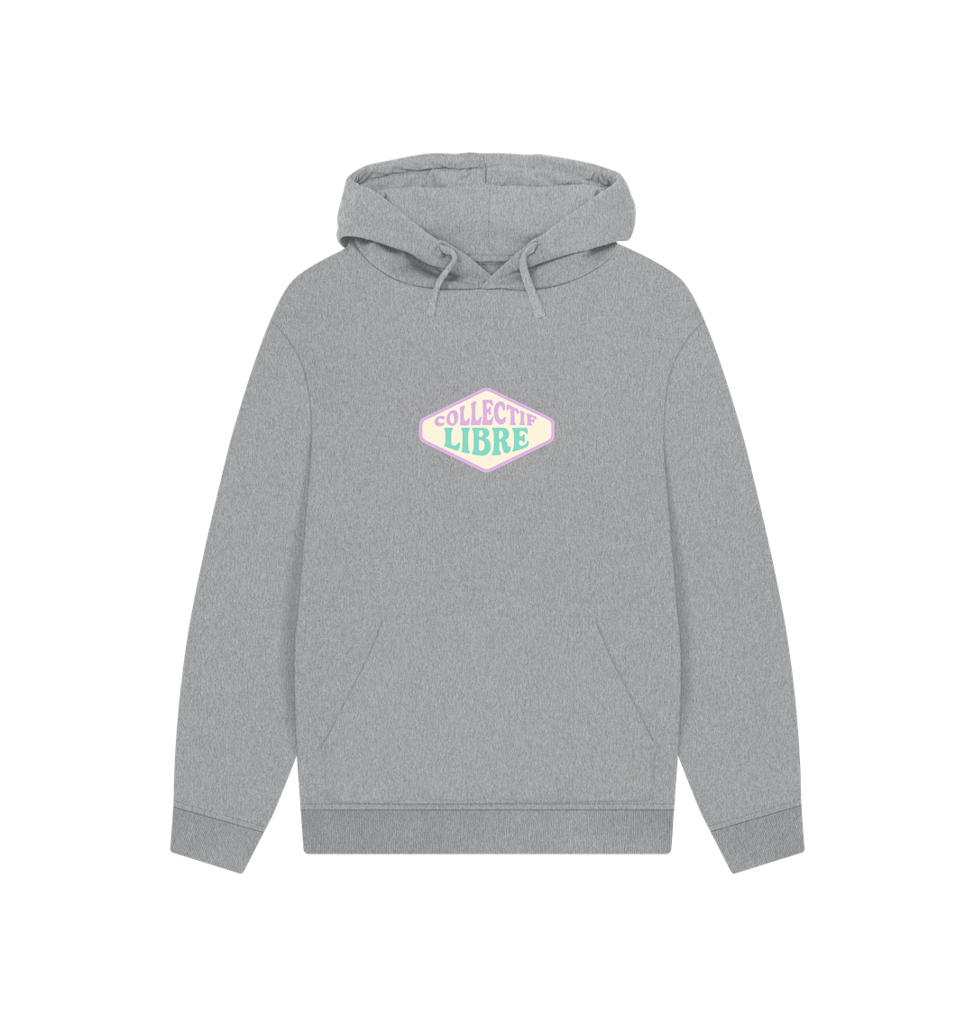 Athletic Grey Printed Hoody