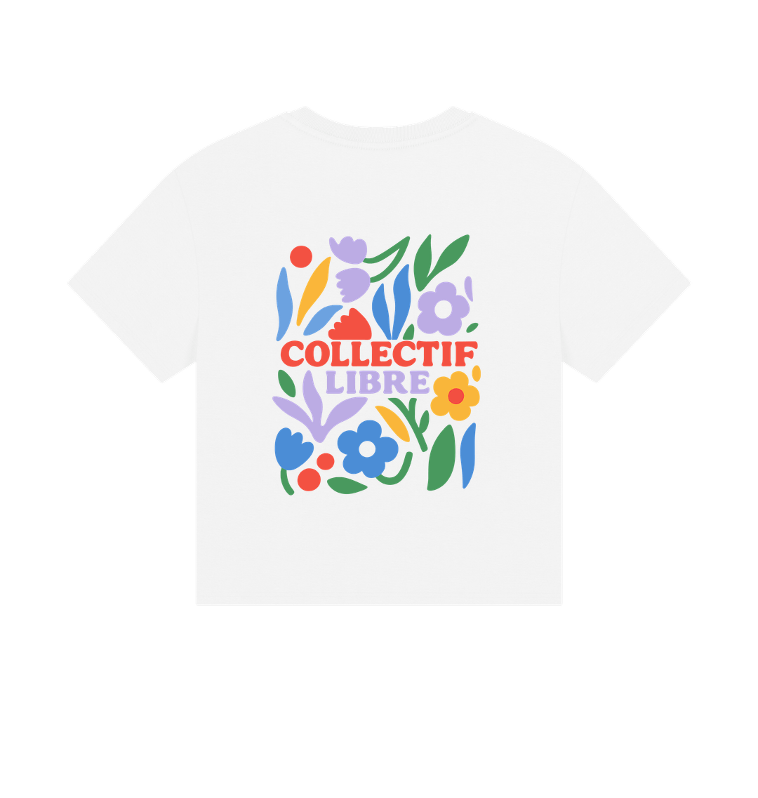 White Printed T-shirt Back