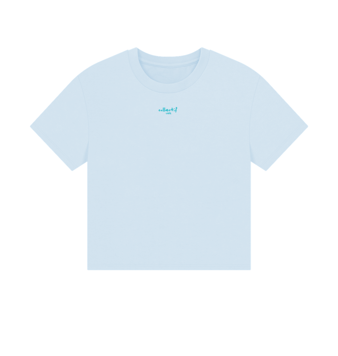 Sky Blue Printed T-shirt