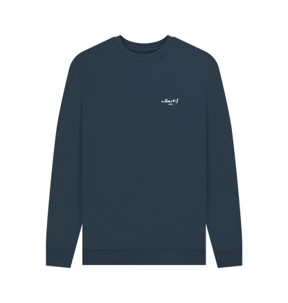 Navy Blue Printed Sweater