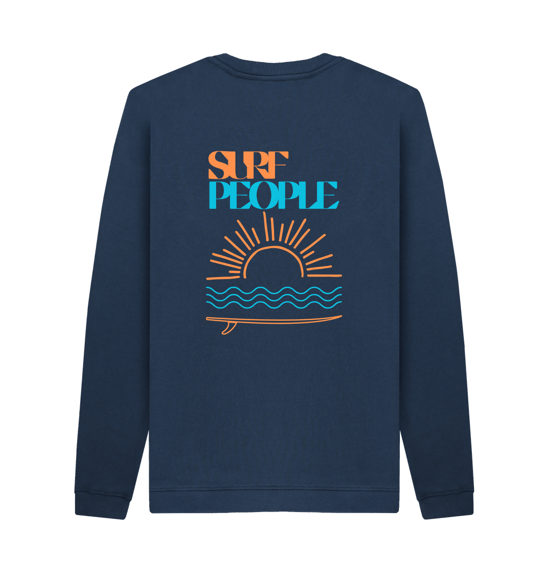 Navy Blue Printed Sweater