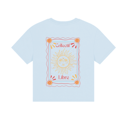 Sky Blue Printed T-shirt