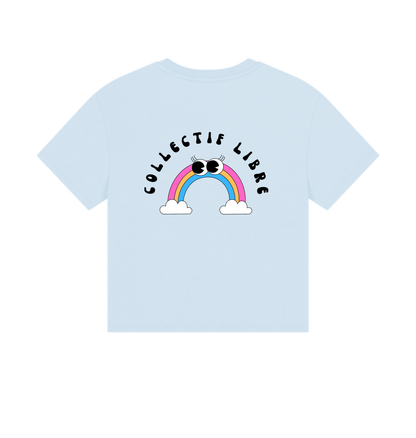 Sky Blue Printed T-shirt