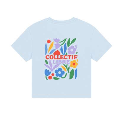Sky Blue Printed T-shirt Back