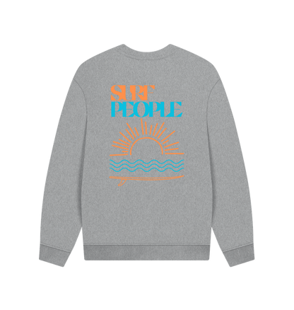 Athletic Grey Printed Sweater